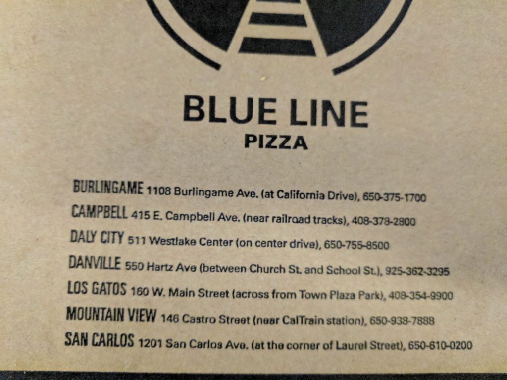 Blue Line Pizza Menu 3