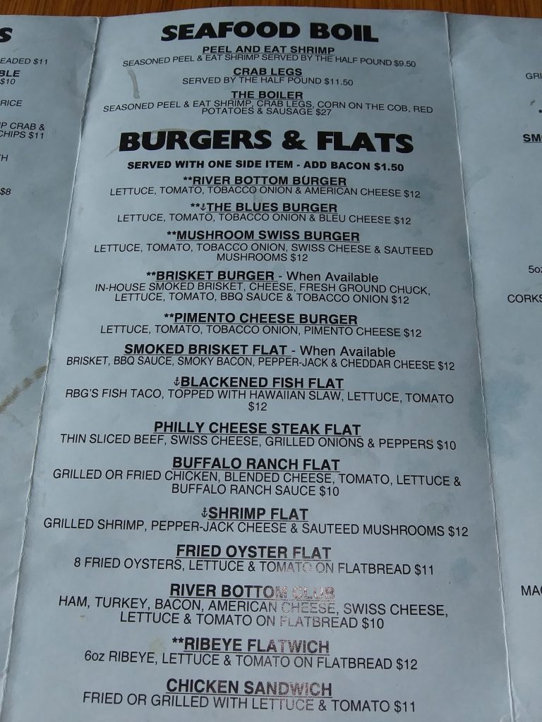 River Bottom Grille By Stanfields Menu 4