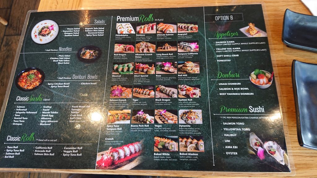 Aburi Sushi Menu 8 Buena Park
