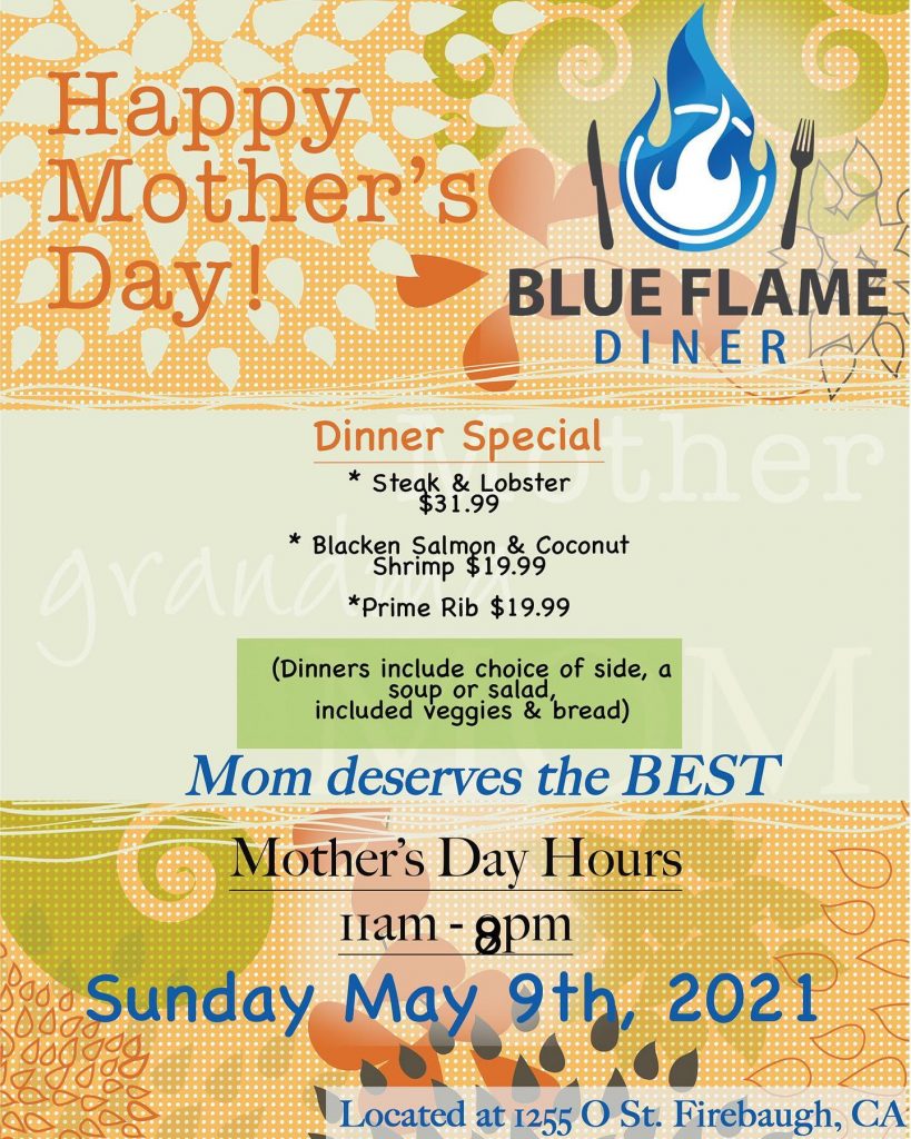 Blue Flame Diner Menu 7 Firebaugh