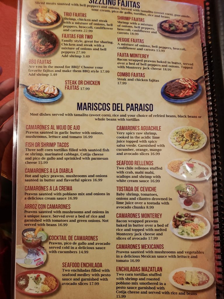 El Tapatio Mexican Restaurant Menu 5