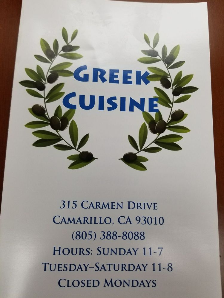 Greek Cuisine Menu 8