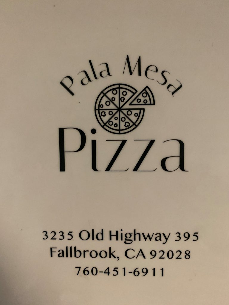 Pala Mesa Pizza Menu 8 Fallbrook