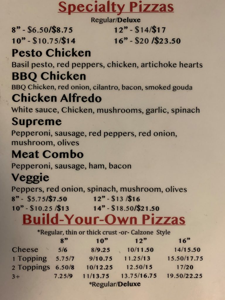Pala Mesa Pizza Menu 9 Fallbrook