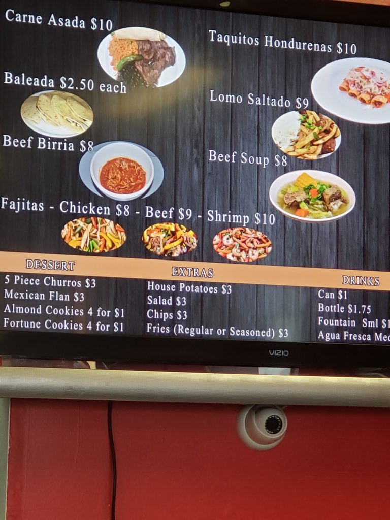 Sunny Express Mexican Chinese Menu 2