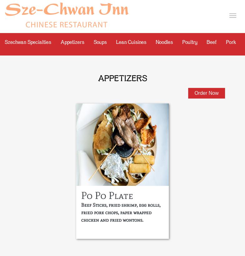 Szechwan Inn Chinese Restaurant Menu 13