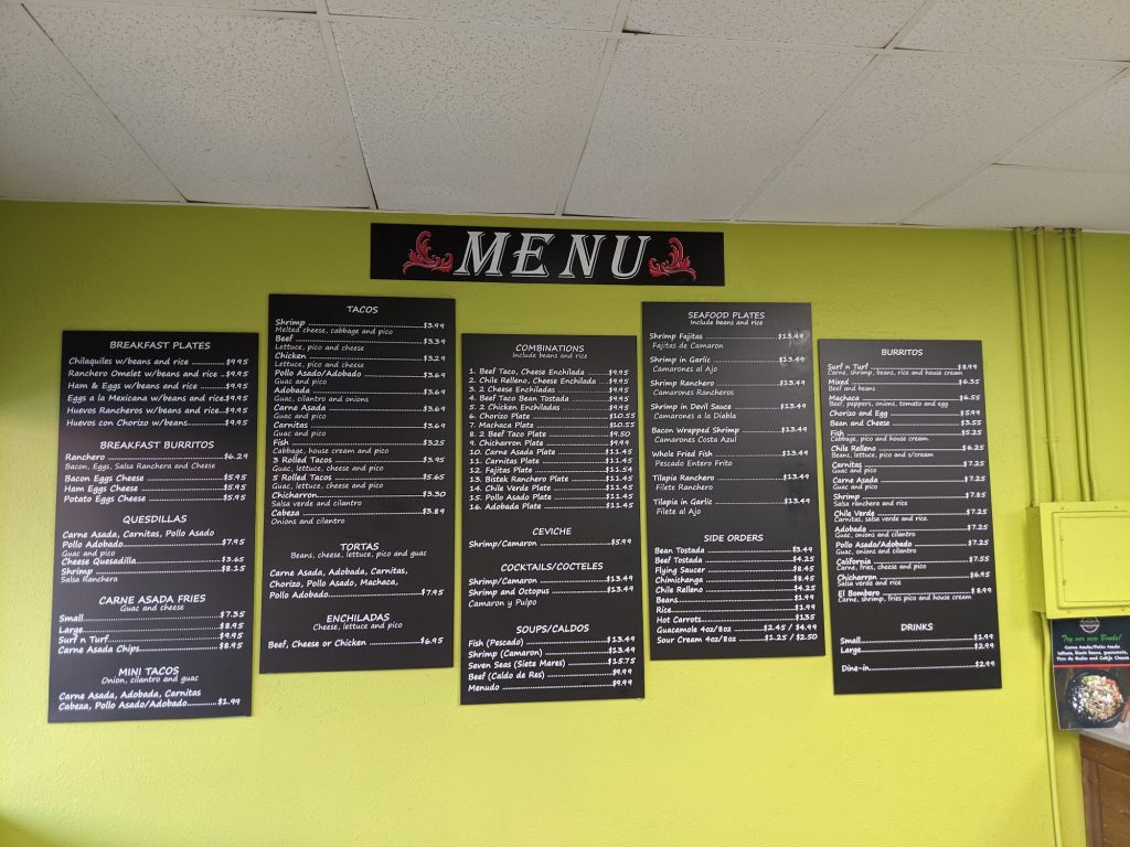 That Mexican Place Menu 9