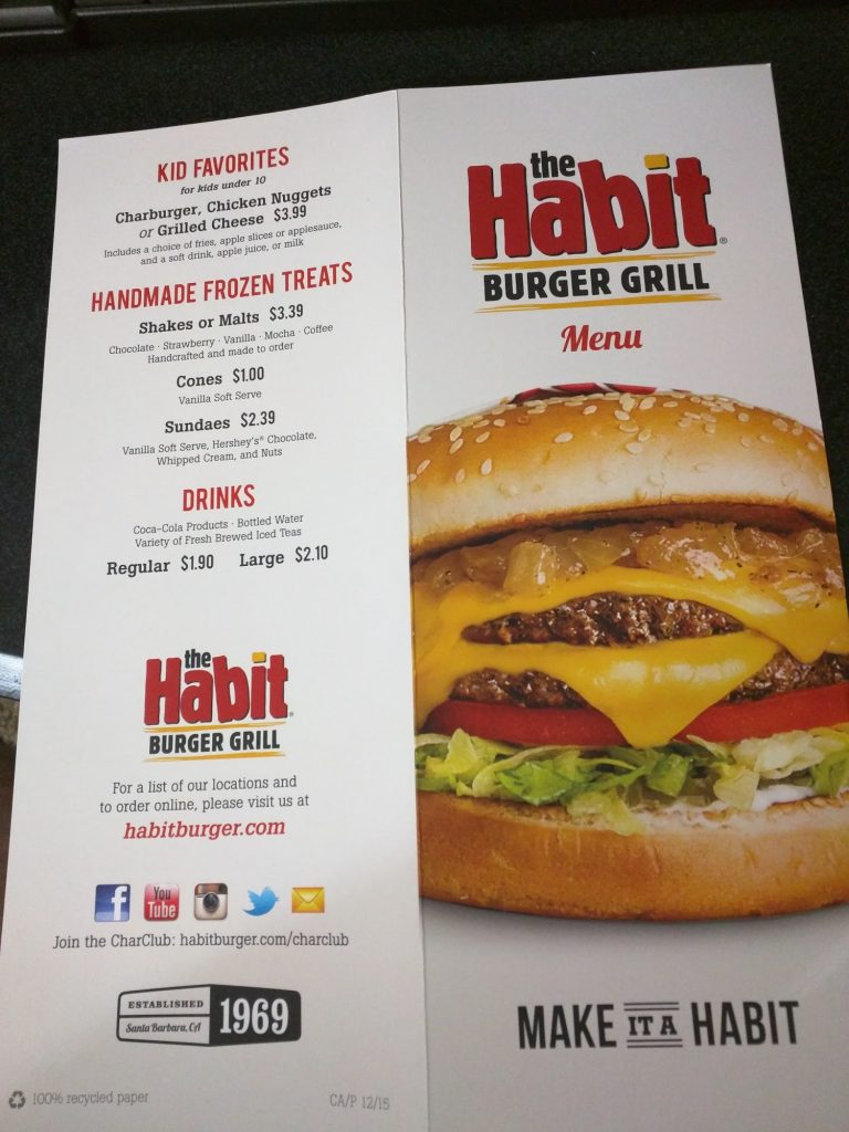 The Habit Burger Grill Menu 3 4