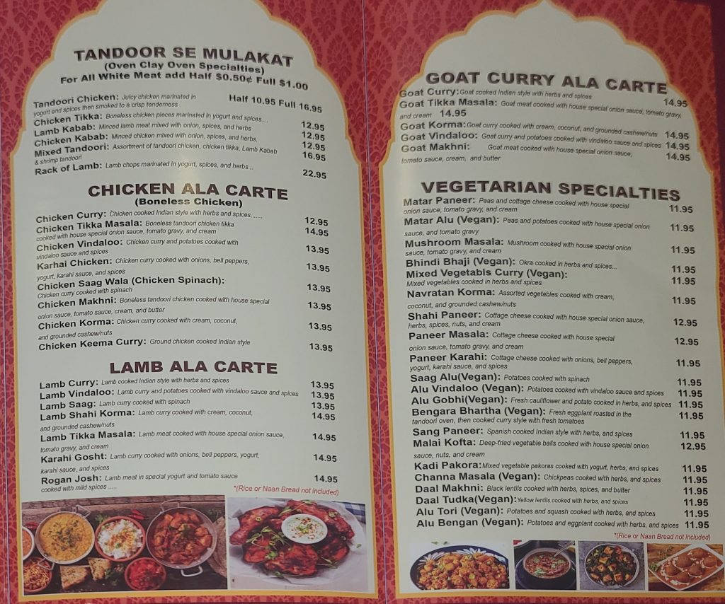 Indias Tandoori Halal Restaurant Menu 4 Hawthorne
