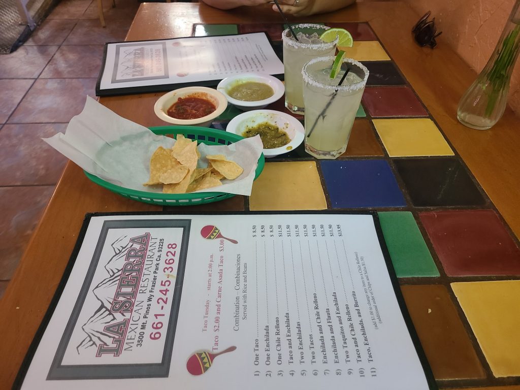 La Sierra Mexican Restaurant Menu 8 Frazier Park