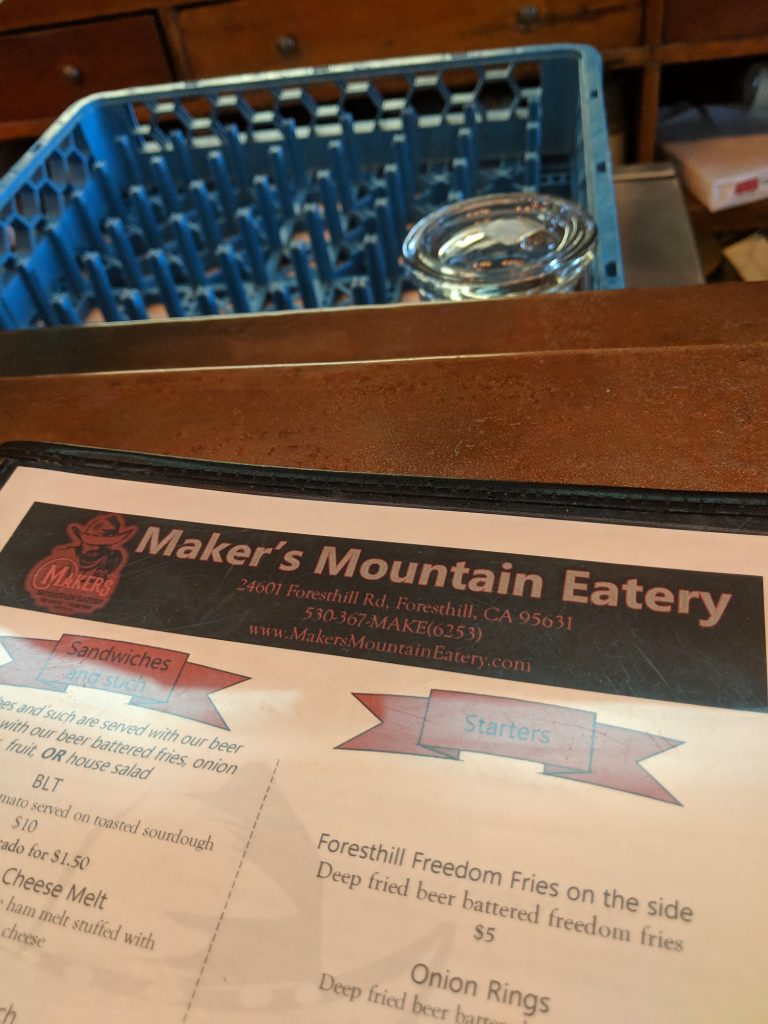 Makers Mountain Eatery Menu 5 Foresthill