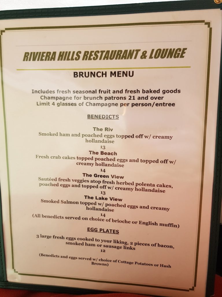 Riviera Hills Restaurant Lounge Menu 8
