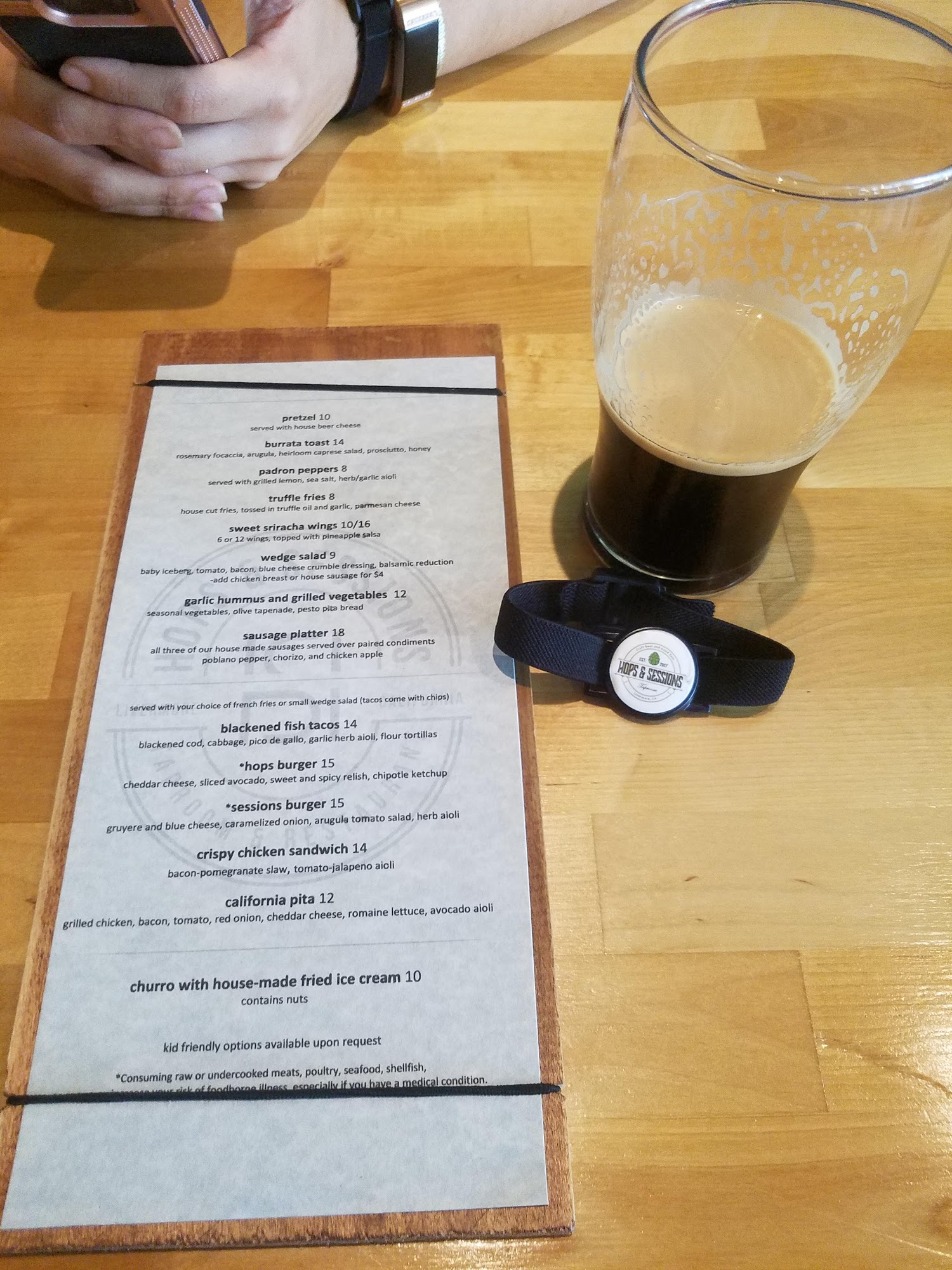 Hops and Sessions Menu 1 Livermore