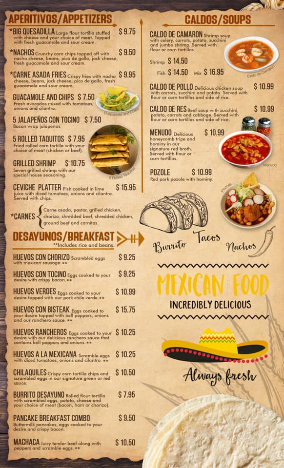 Agaves Mexican Grill Menu 3