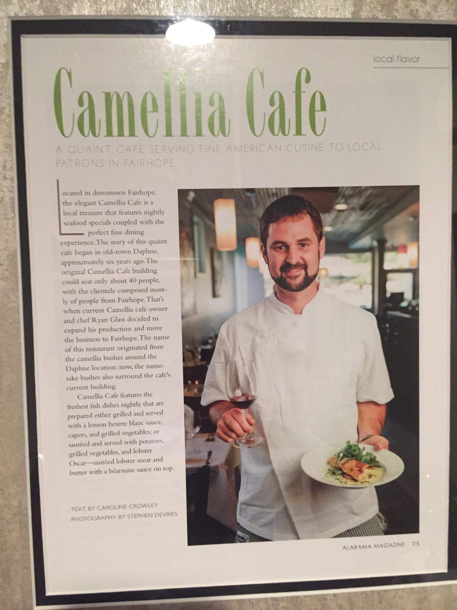 Camellia Cafe Menu 1