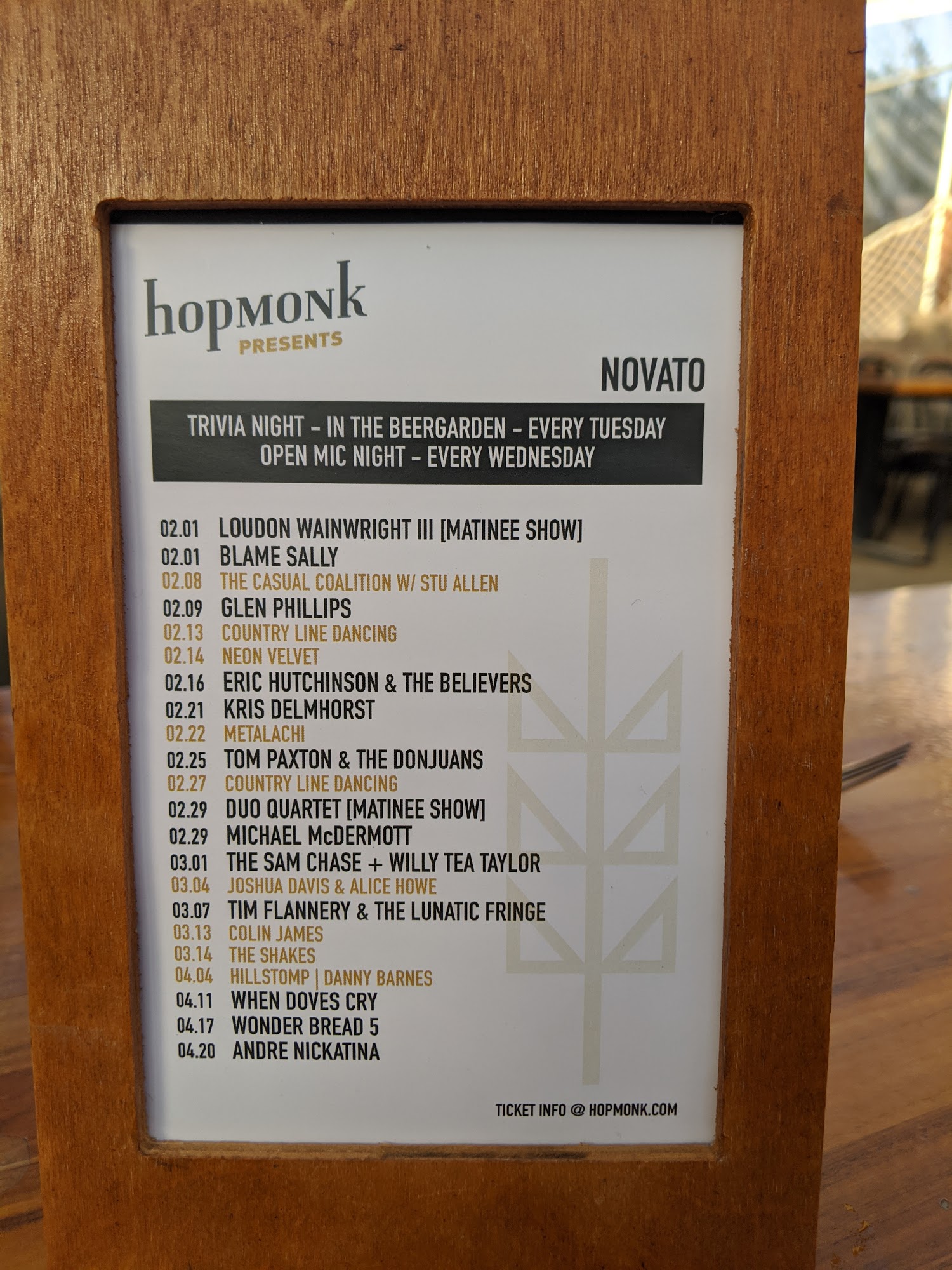 HopMonk Tavern Novato Menu 2