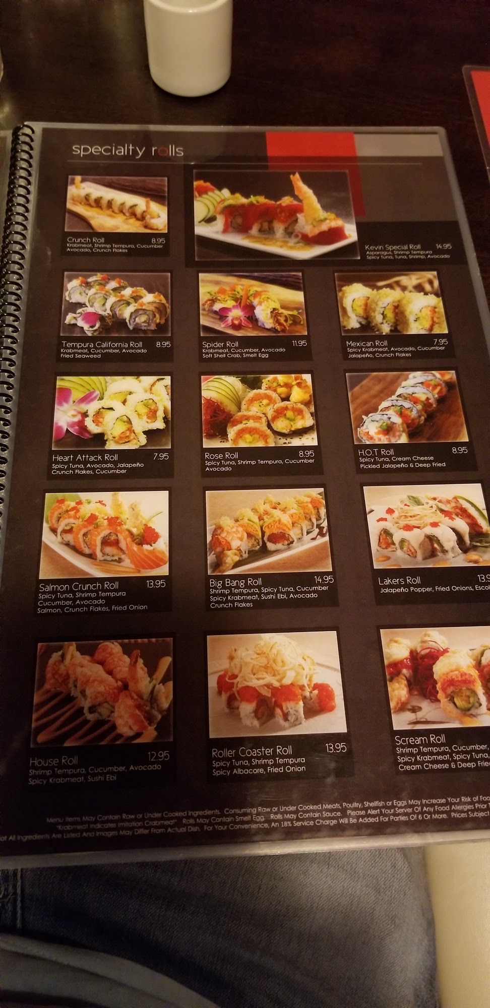 Sumo Japanese Restaurant Menu 2