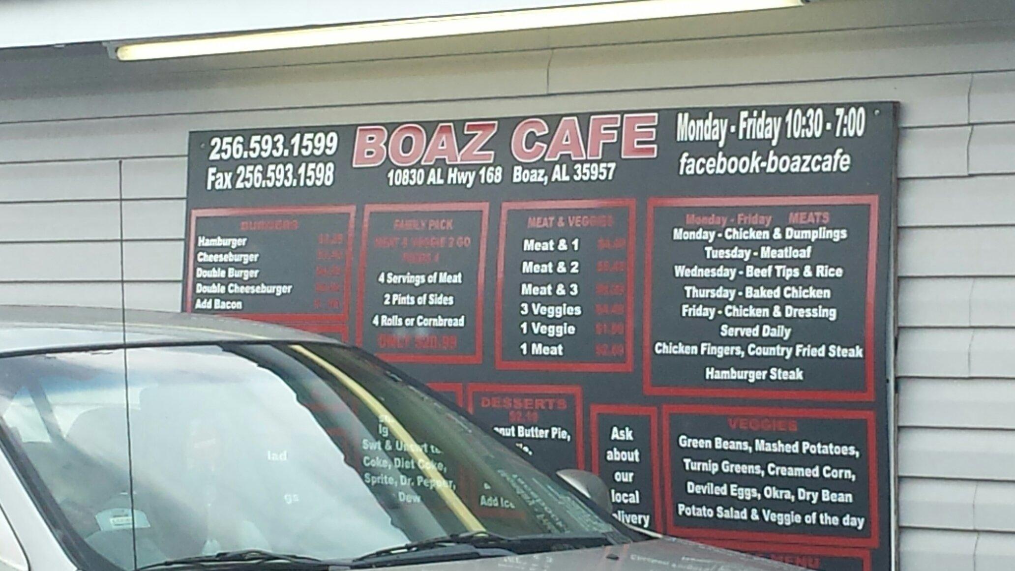 Boaz Cafe Bakery Menu 3