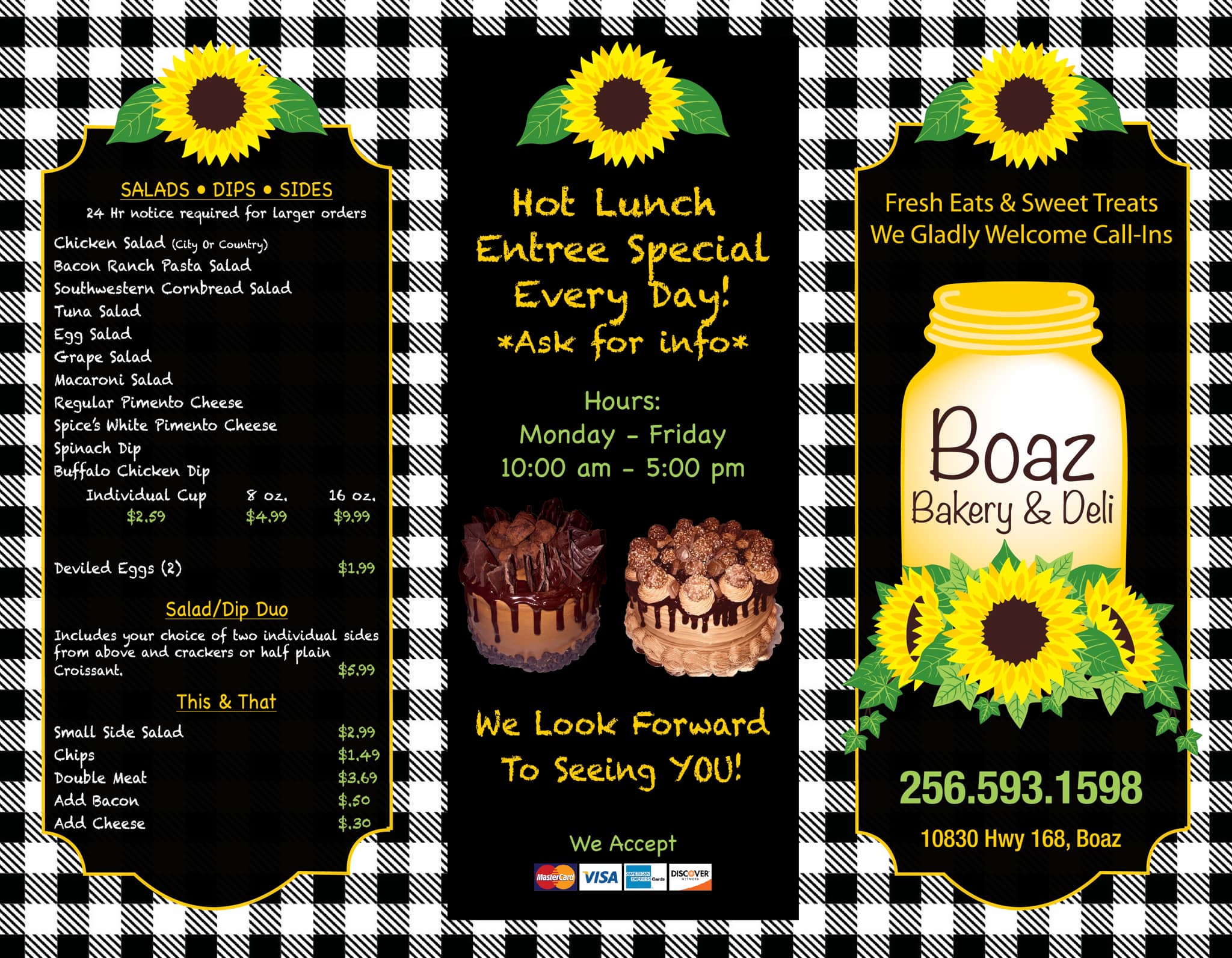 Boaz Cafe Bakery Menu 9