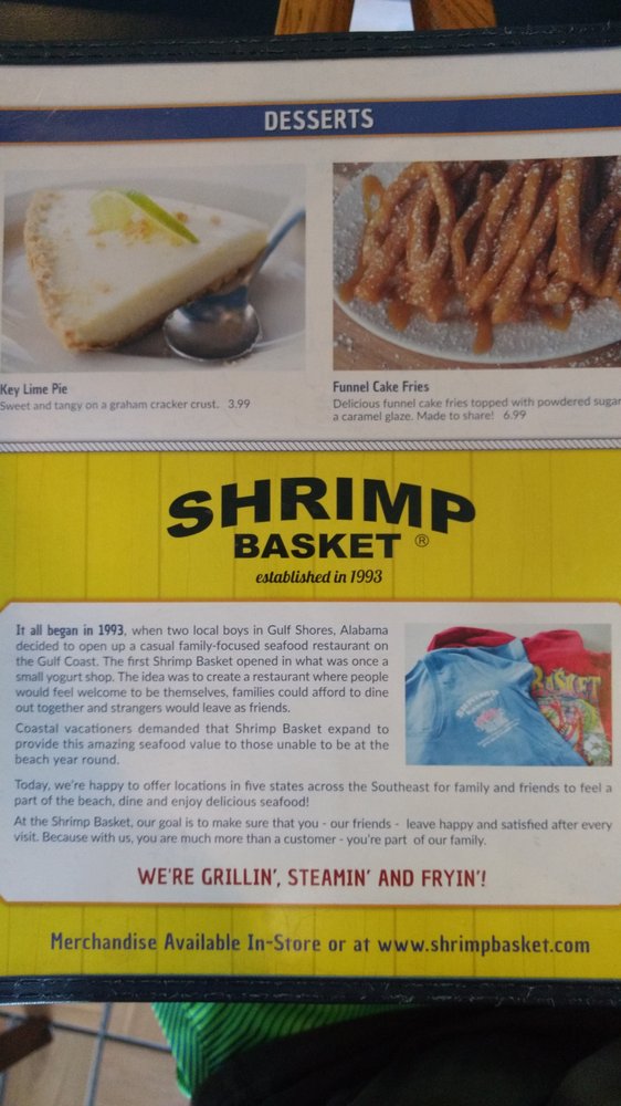 Shrimp Basket Bay Minette Menu 9