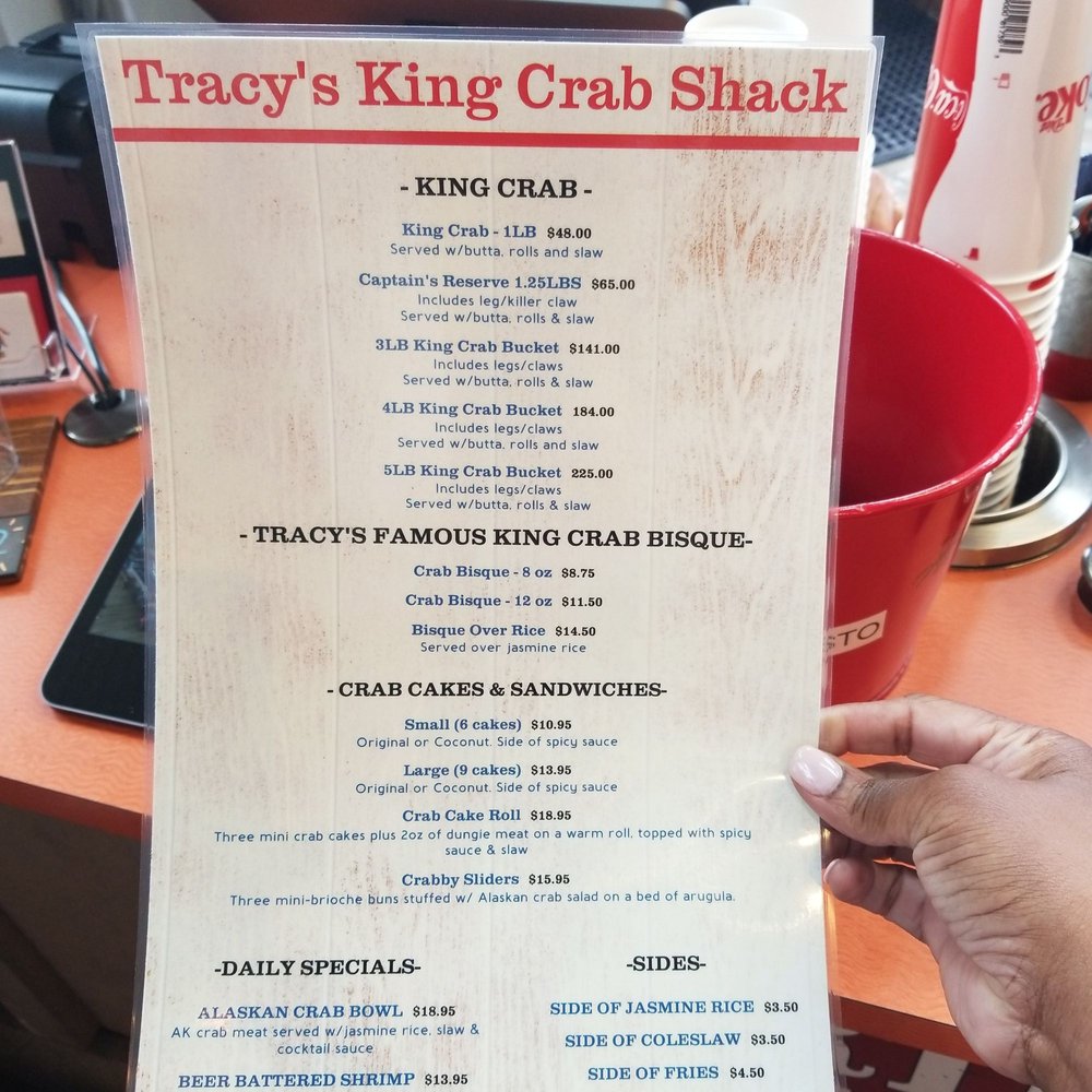 Tracys King Crab Shack 2 Menu 1