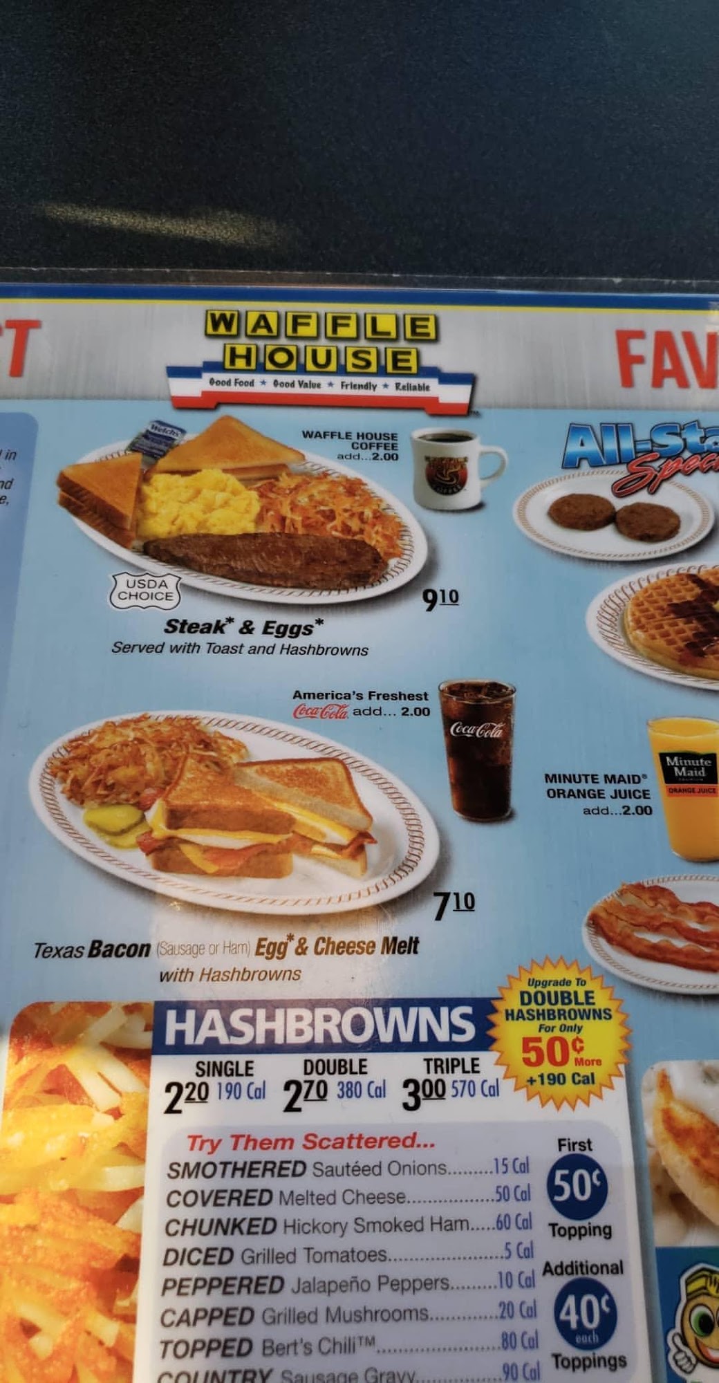 Waffle House Menu 1 8