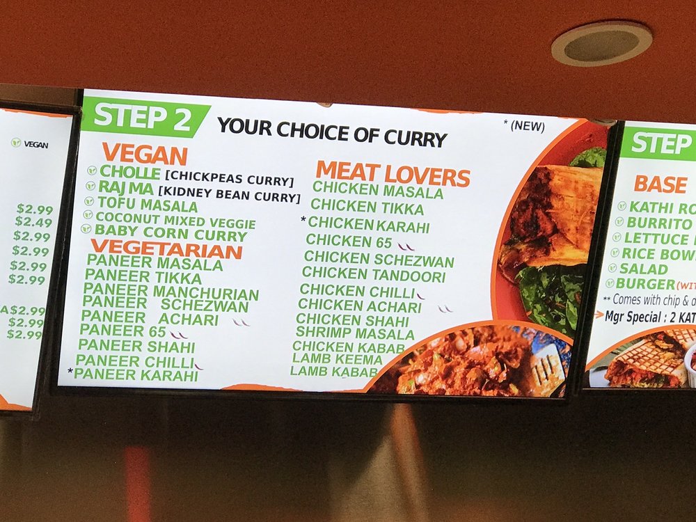 Curry Kona Fusion Food Menu 2 Pleasanton