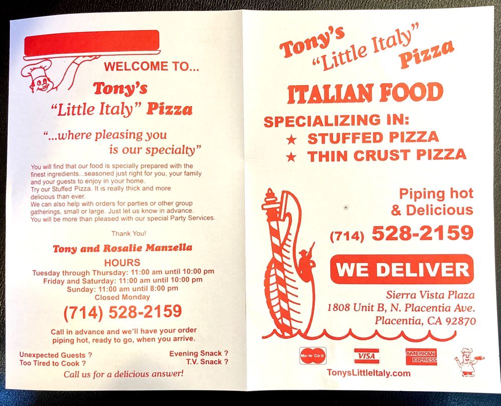 Tonys Little Italy Menu 5 Placentia
