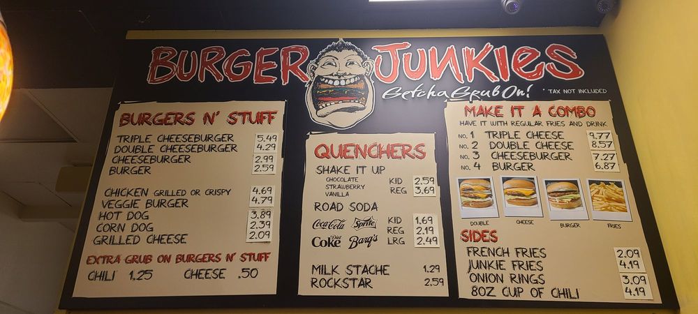 Burger Junkies Menu 2 San Clemente