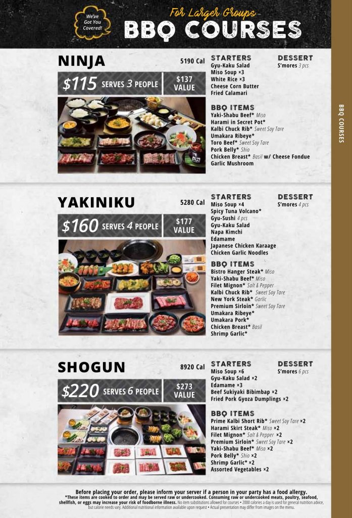 Gyu Kaku Japanese BBQ Menu 10