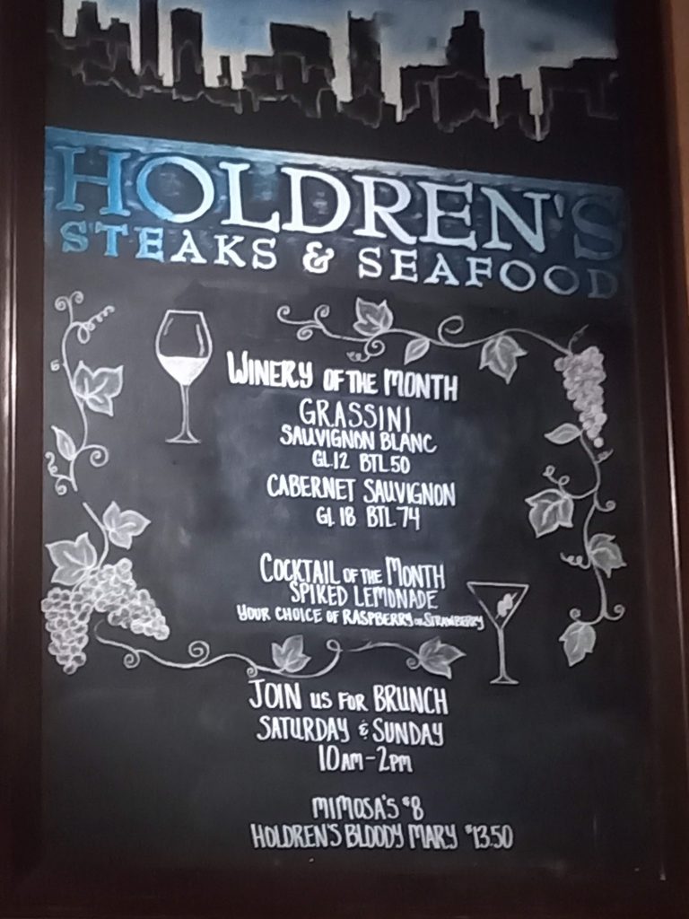 Holdrens Steaks Seafood Menu 8 Santa Barbara