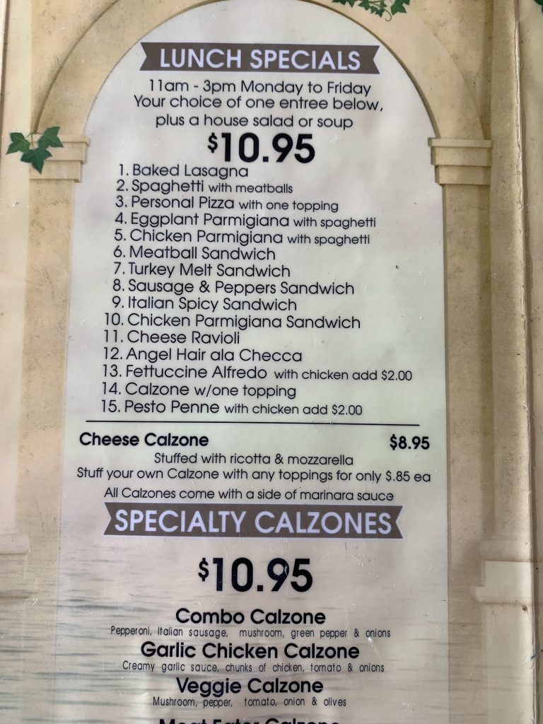 Italian Cravings Menu 4 San Clemente