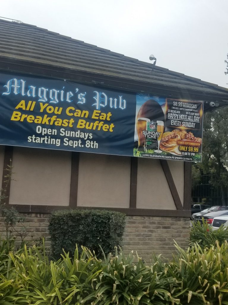 Maggies Pub Menu 1 Santa Fe Springs