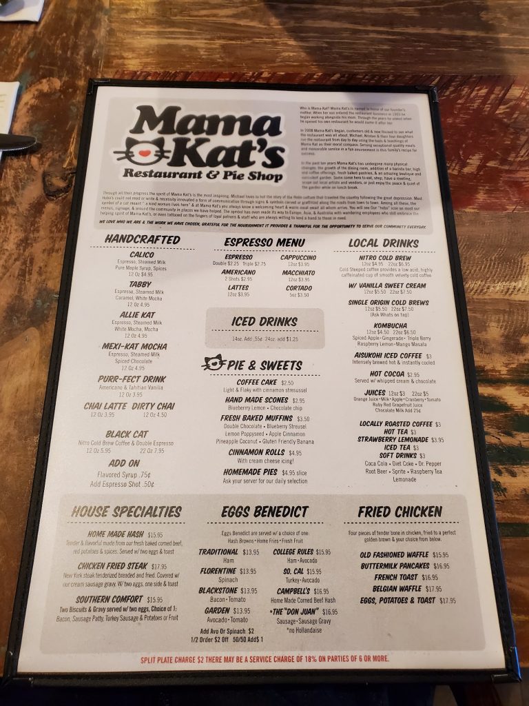 Mama Kats Restaurant Menu 4 San Marcos