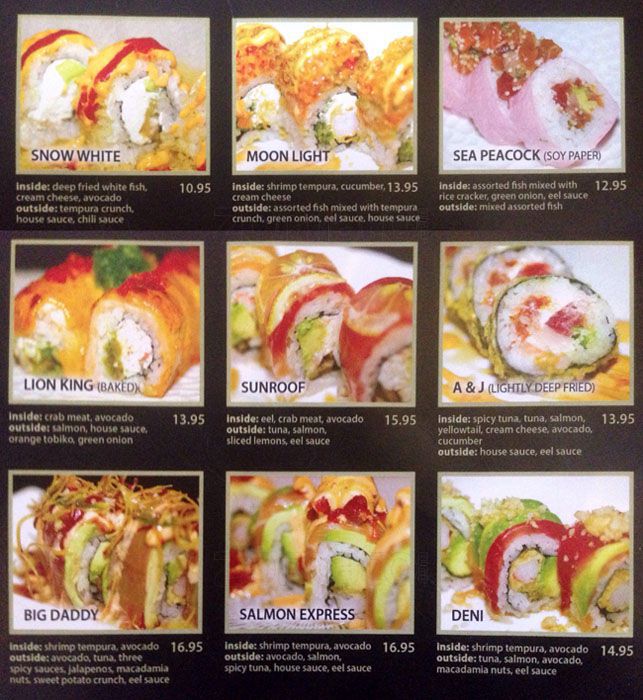 Omee J Fusion Sushi Bar Grill Menu 32