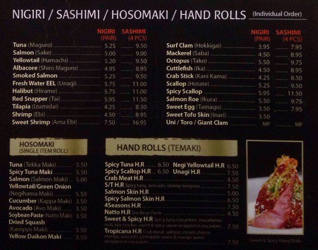 Omee J Fusion Sushi Bar Grill Menu 33