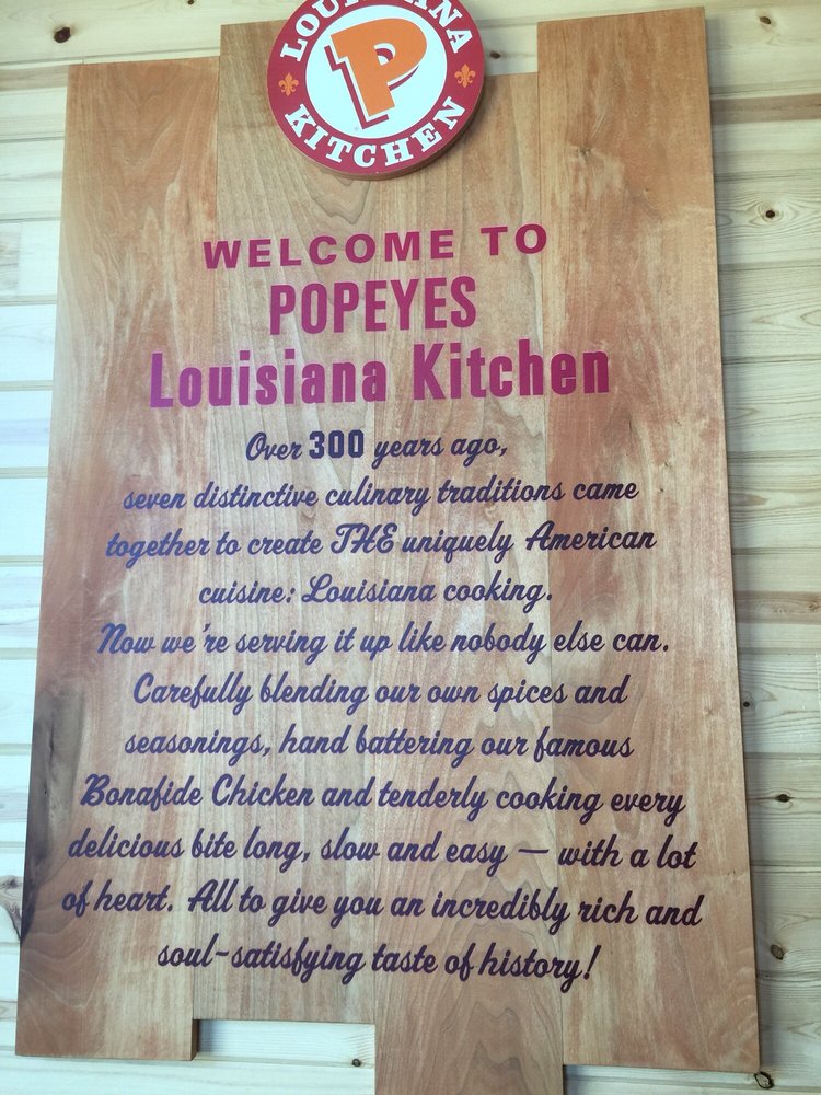 Popeyes Louisiana Kitchen Menu 6 2