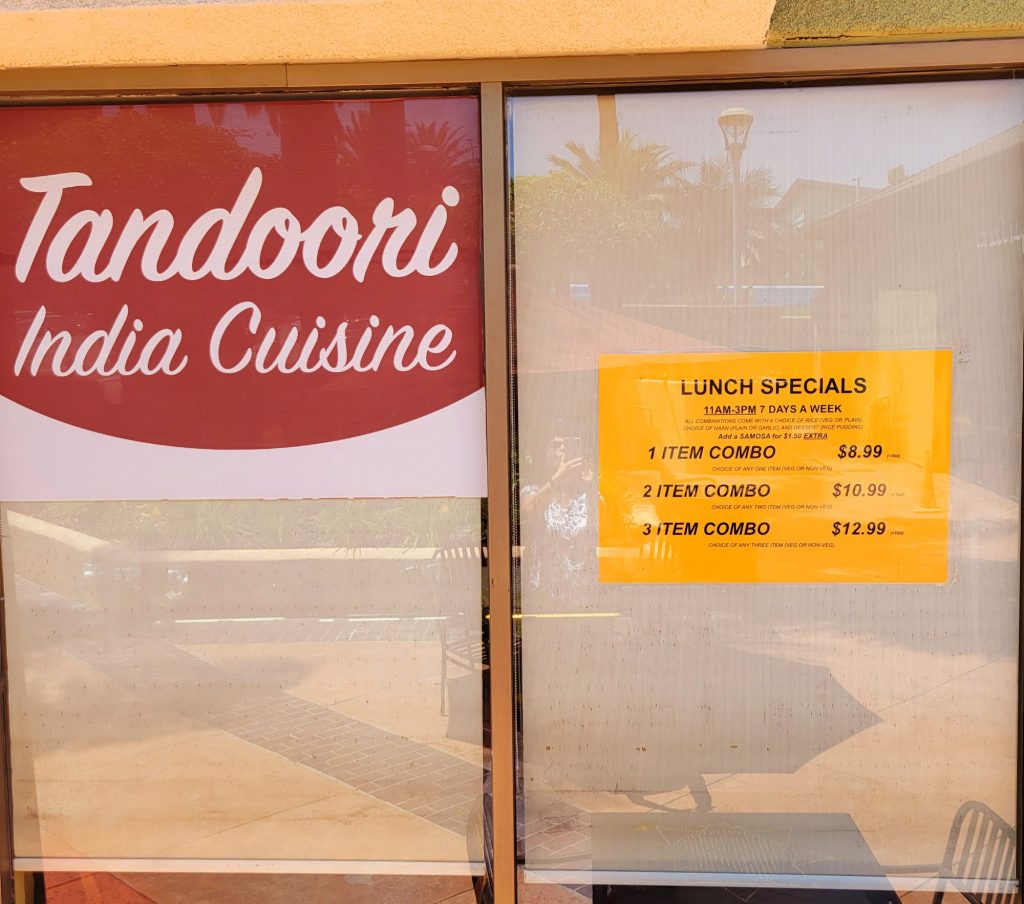 Tandoori India Cuisine Menu 2 Santa Ana