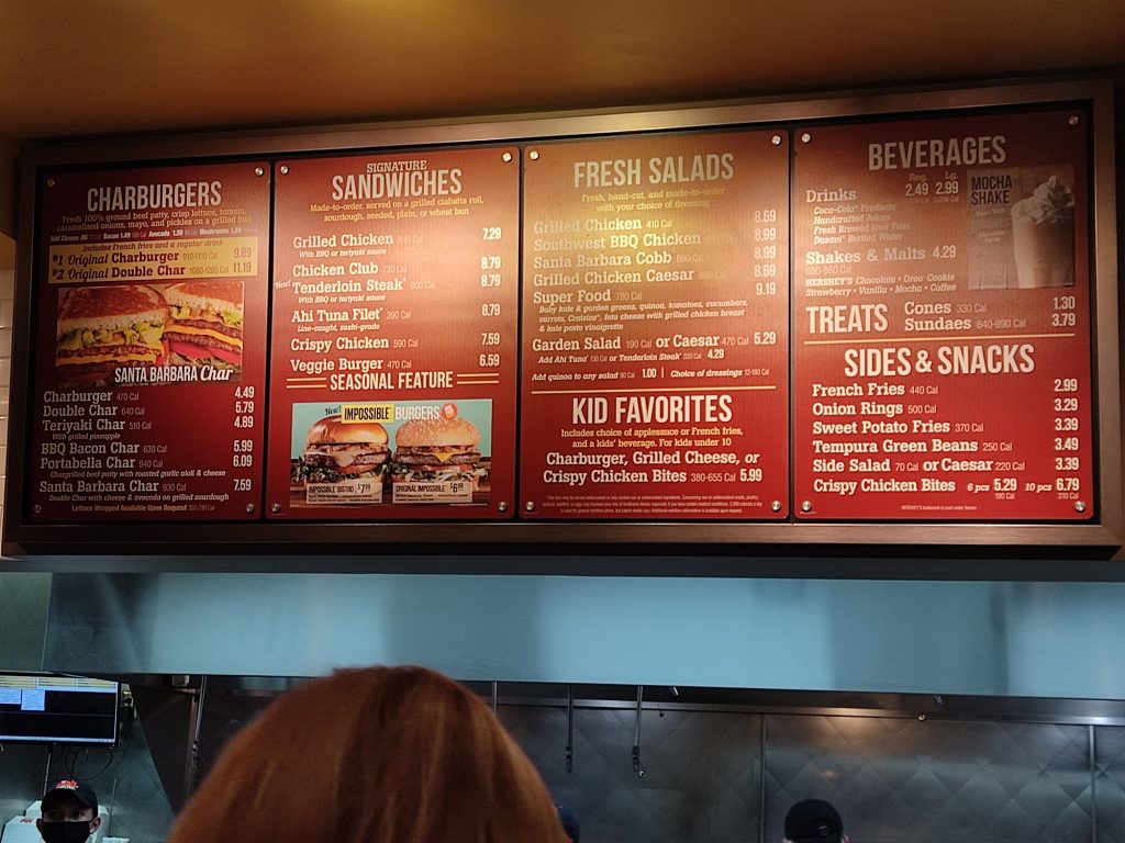 The Habit Burger Grill Menu 8 1 Santa Clara