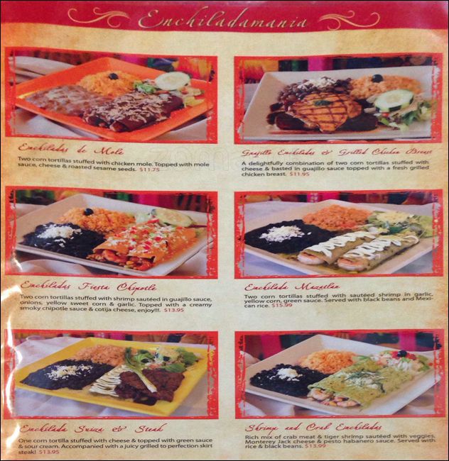 El Coronel Mexican Restaurant Menu 12