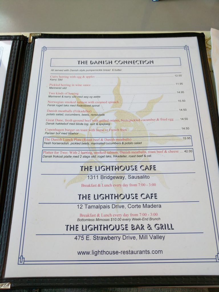 Lighthouse Cafe Menu 3 Sausalito